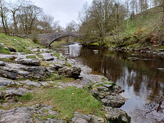 Stainforth Packhorse Bridge over the Ribble.