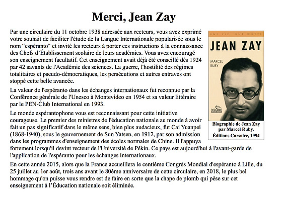 Hommage à Jean-Zay à l'occasion du transfert de ses cendres au Panthéon, le 27 mai 2015