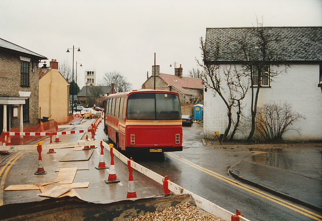 Eastern Counties OEX 793W in Mildenhall - 11 Feb 1995