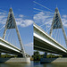 Seilbrücke über die Donau in X3D. ©UdoSm