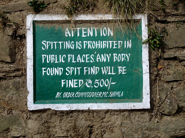 Shimla- Don't Spit!