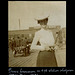 PMB062 GRACE CAMERON ON CPR STATION PLATFORM WPEG. MAN 1901