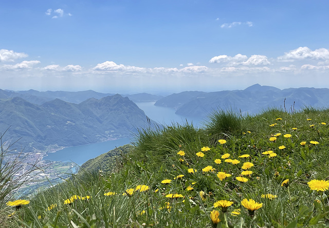 Lake Iseo from the mountains