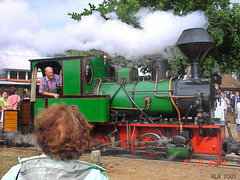 Dampflokomotive beim Dampftreffen 2001 in Alt Schwerin