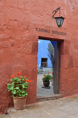 Peru, Arequipa, Santa Catalina Monastery, M.Dominga Somocursio on the Calle Sevilla