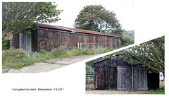 Corrugated iron shed Bishopstone 7 8 2021