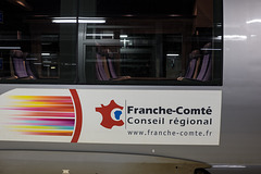 BESANCON: Gare Viotte: Autocolant TER Conseil Régional Franche-Comté. 01