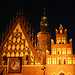 Das Rathaus von Wroclaw in den Abendstunden