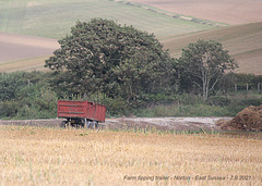 Farm tipping trailer Norton East Sussex 7 8 2021
