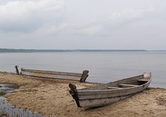 Лодки на берегу озера Свитязь / Boats on the Shore of Lake Svityaz