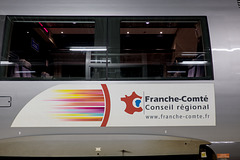 BESANCON: Gare Viotte: Autocolant TER Conseil Régional Franche-Comté. 02