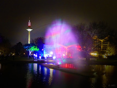 Wasser, anlässlich der Installation "Winterlichter" im Frankfurter Palmengarten