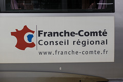 BESANCON: Gare Viotte: Autocolant TER Conseil Régional Franche-Comté. 03