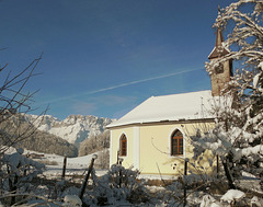 Kapelle von Zill mit Untersberg / Berchtesgaden