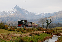 Cnicht and Welsh Highland Railway.