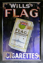 Sign for Wills's Flag Cigarettes