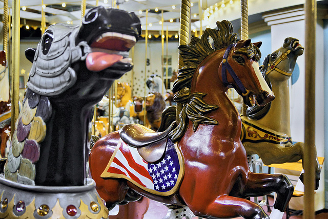 Old Glory – Looff Carousel, Eldridge Park, Elmira, New York
