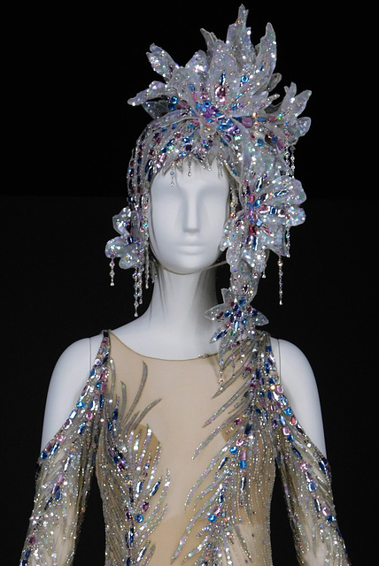 Detail of the Ensemble by Bob Mackie in the Metropolitan Museum of Art, August 2019