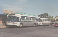 Metro Transit 867 and Beaverbank Transit GMC T6H buses (Halifax, NS) - 14 Sep 1992 (179-25)