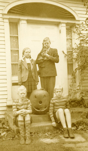 Merry Halloween from Brunswick, Maine, 1943 (Cropped)