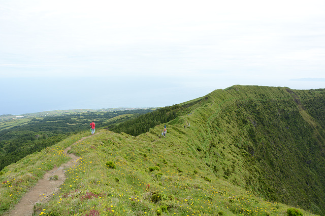 Azores, The Island of Faial, Path on the Ridge of Caldeira