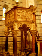 Baptistery's pulpit.