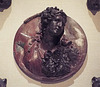 Detail of the Bronze Roundel with Athena and 4 Animal Heads in the Metropolitan Museum of Art, June 2016