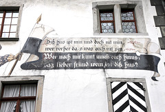 Inschrift am Rathaus Werdenberg