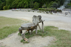 Azores, Island of San Miguel, Armchair in the Park of Furnas