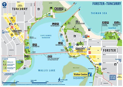 Forster Tuncurry Walking Map