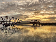 Forth Rail Bridge at Sun Rise