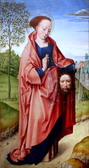 IMG 1113A X Bruges. Fin du 15è siècle  Sainte Véronique.    Brou.  Musée du Monastère Royal  Volet gauche d'un triptyque. Left pane of a triptych.