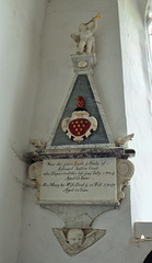 Memorial to Edward and Mary Salter, St Mary's Church, Battisford, Suffolk
