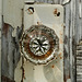 Old glass doorknob