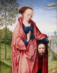 IMG 1113D X Bruges. Fin du 15è siècle  Sainte Véronique.    Brou.  Musée du Monastère Royal  Volet gauche d'un triptyque. Left pane of a triptych.