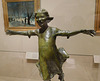 Detail of Girl Skating by St. Leger Eberle in the Metropolitan Museum of Art, February 2020