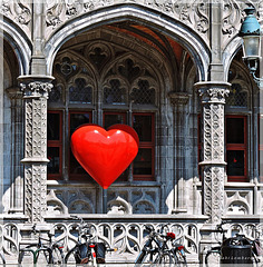 a heart in Brugge /Belgium