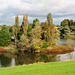 An island in the lake at Blenheim Palace