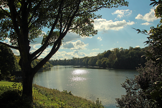 The lake at Blenheim Palace