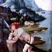 IMG 1114C X Anvers. début du 15è. Soldat endormi. Soldier asleep. Brou Musée du Monastère Royal Le tableau fut autrefois attribué à Joseph Patinir. The painting was formerly attributed to Joseph Patinir.
