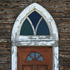 Front door of the little prairie church