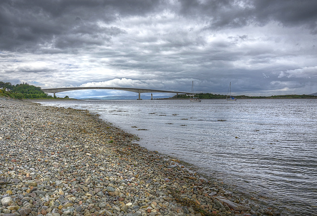 The Skye Bridge spans Loch Alsh (Plus x 1 PiP)