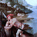 IMG 1114CB X Anvers. début du 15è. Soldat endormi. Soldier asleep. Brou Musée du Monastère Royal Le tableau fut autrefois attribué à Joseph Patinir. The painting was formerly attributed to Joseph Patinir.
