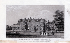 Garden facade, Rendlesham Hall, Suffolk (Demolished)