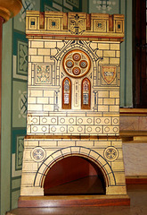 Detil of Washstand, Lady Bute's Bedroom, Castell Coch, Glamorgan, Wales