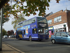 DSCF5211 First Eastern Counties 33811 (YX63 LJY) in Swaffham - 20 Oct 2018