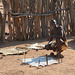 Namibia, Leather Workshop in the Damara Living Museum