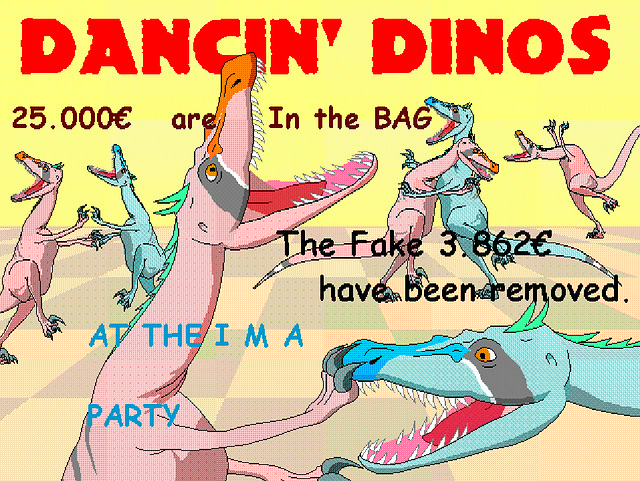 Dinos Dancing celebrate