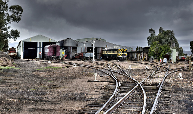 Railway workshop