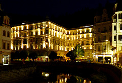 CZ - Karlovy Vary - View towards Grand Hotel Pupp